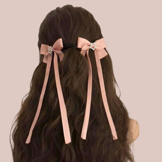 Bow Knot Ribbon Hair Clips