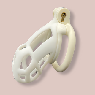 A side view of the fully assembled Cobra Curved Cuff  Nano in white