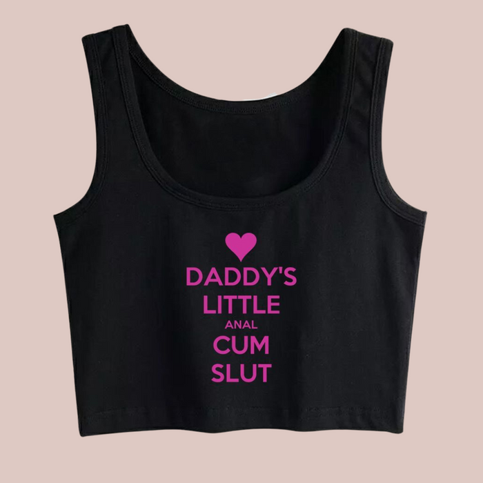 Daddy S Little Anal Cum Slut Crop Top T Shirt House Of Chastity