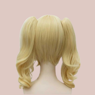 Showing the rear of the wig, you can see the short styling that is shaped to the neck.