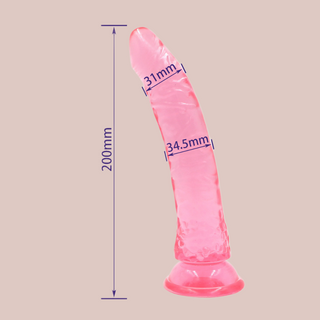 Showing the dimensions of the large dildo.