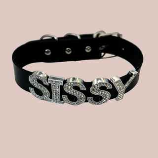 Diamante Sissy Collar