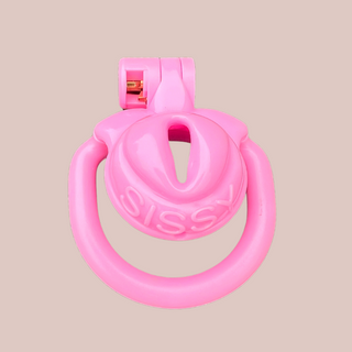 The Sissy Micro, you can see how the cage sits on top of the base ring, but is still fitted integrally to the base ring.