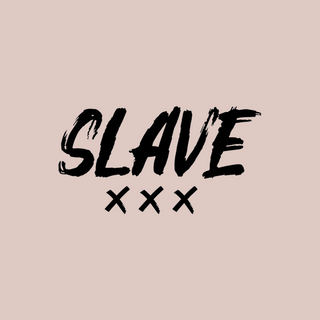 The Slave xxx Temporary Tattoo, it is shown here as it would look on skin.