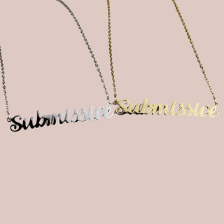 The Silver and Gold submissive necklaces