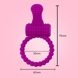 The dimensions of the cock ring.